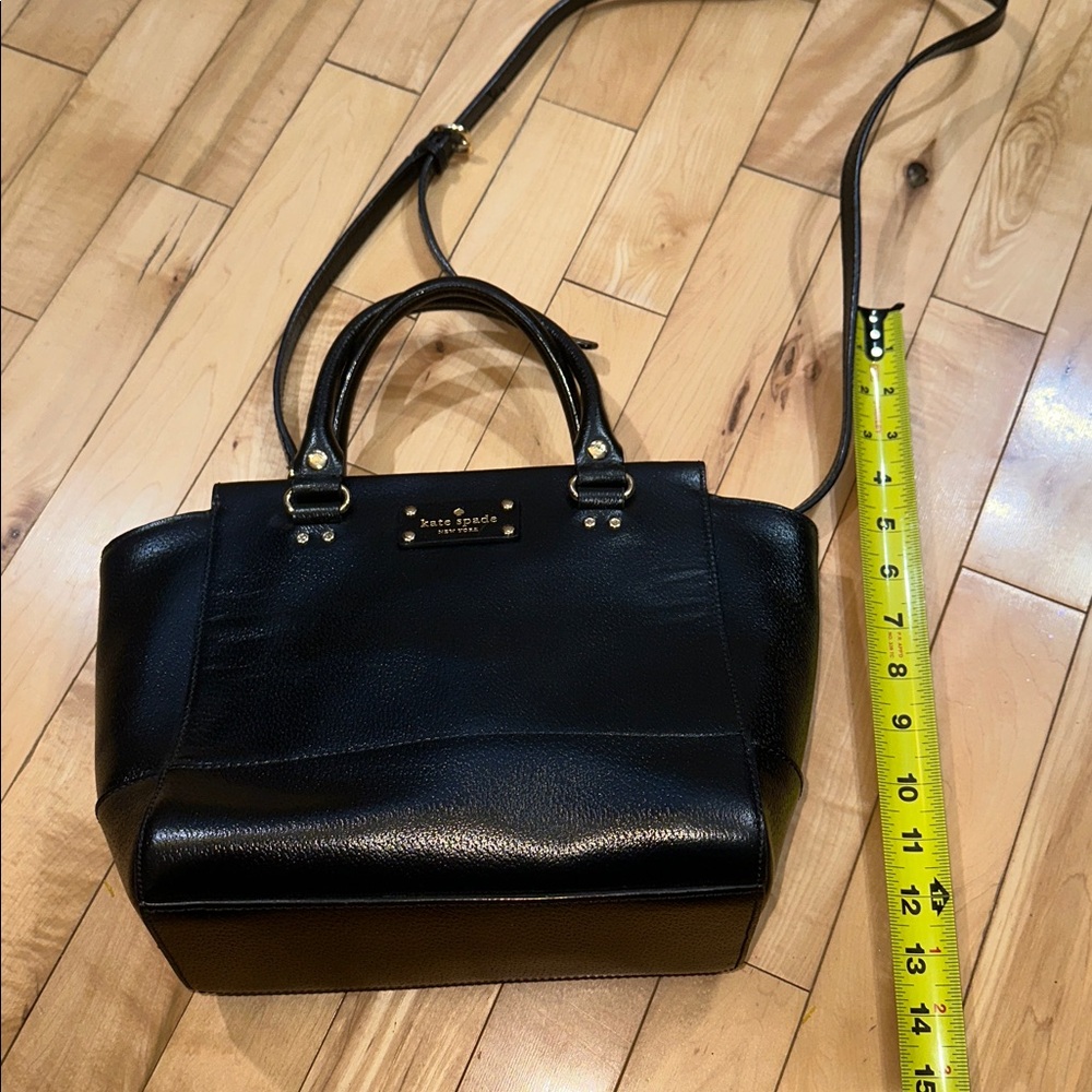 Kate Spade Black Leather Satchel Bag - Picture 4 of 9